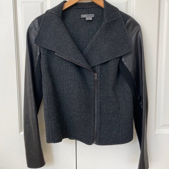 Vince leather moto jacket (XS) - Picture 2 of 9